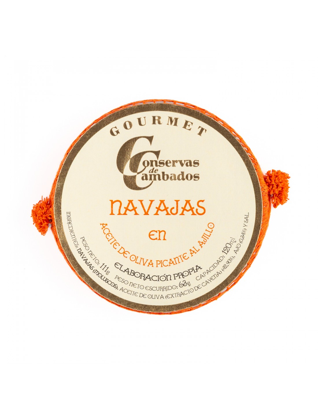 Navaja al Ajillo picante RO 120 - Conservas de Cambados