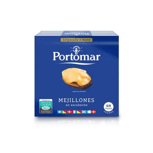 Mejillones 6/8 en Escabeche Portomar