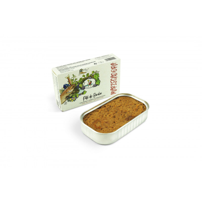 Paté de Bacalao con Pasas y Cebolla Caramelizada