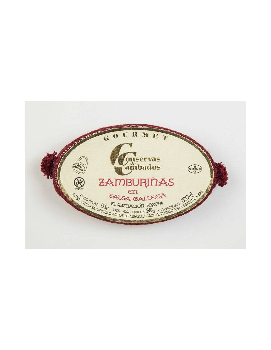 Zamburiñas en Salsa Gallega OL 110 - Conservas de Cambados