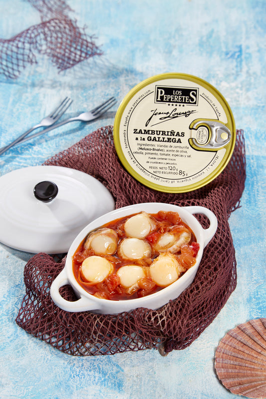 Peperetes Zamburiñas a la gallega